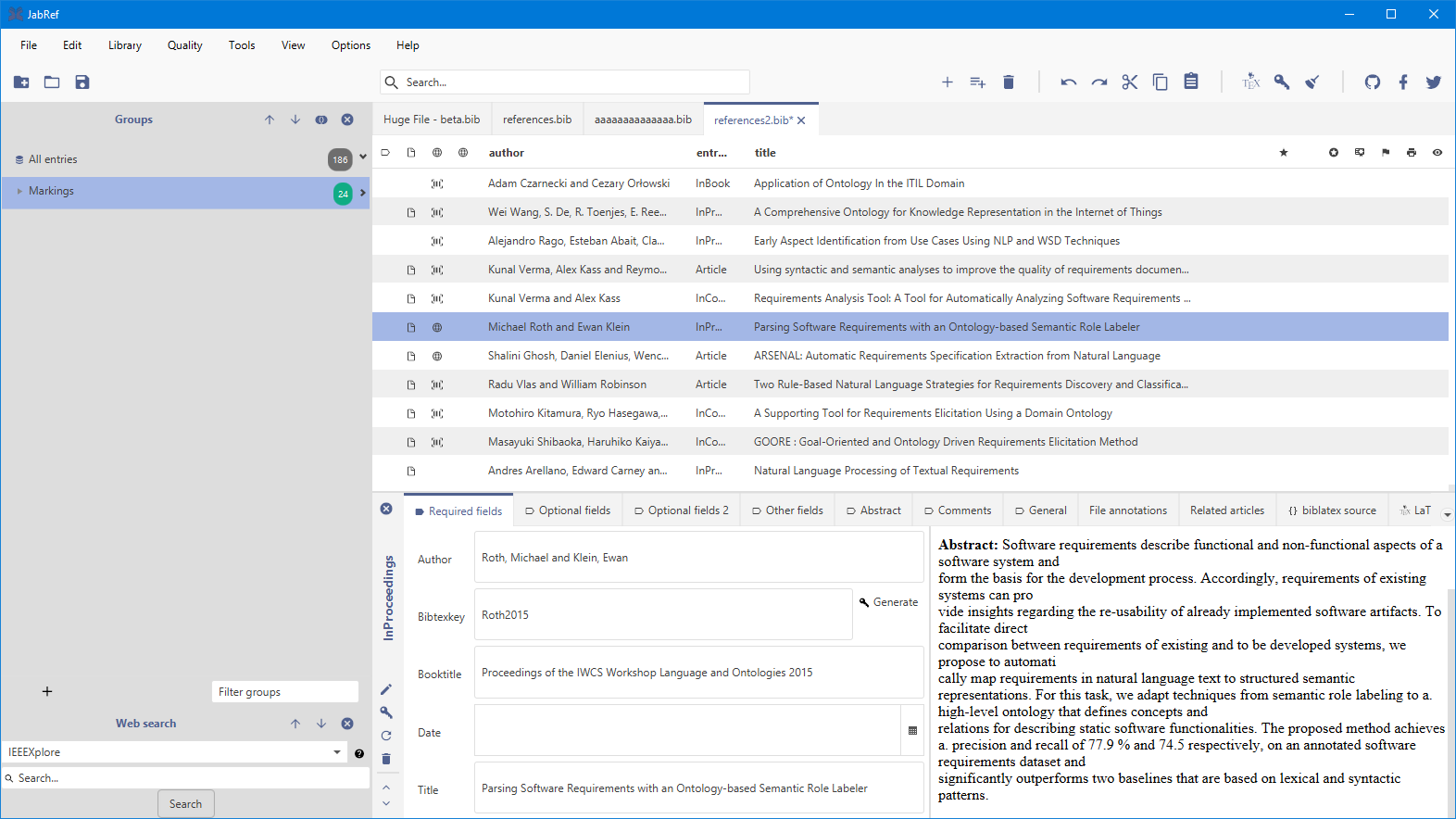 transition from bibdesk to jabref